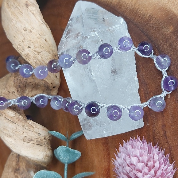 Hand Crafted Amethyst Necklace by Rust Belt Raised - Picture 6 of 11